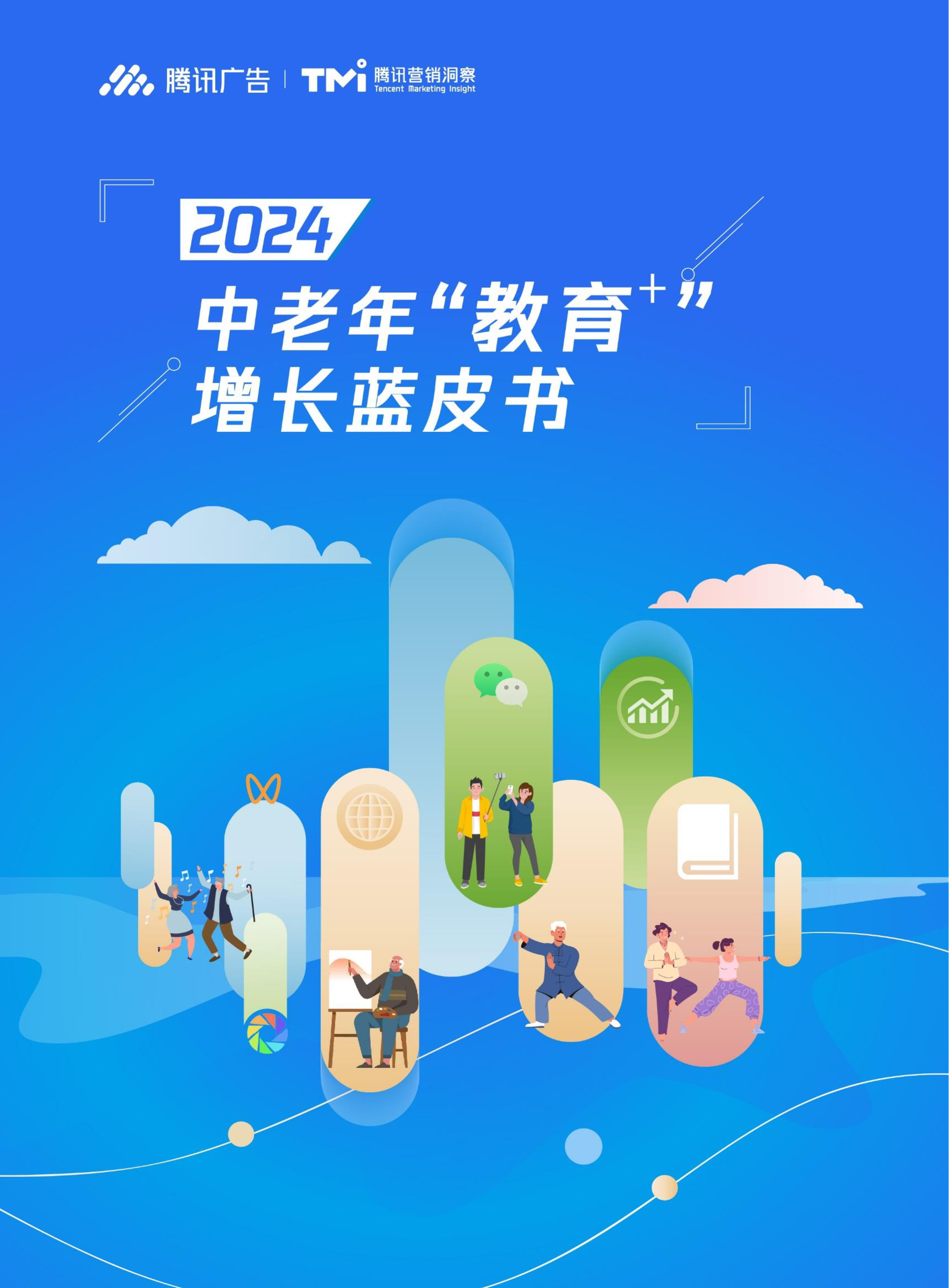 腾讯广告腾讯营销洞察TMI2024中老年教育增长蓝皮书52页